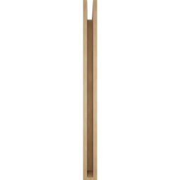 Ekena Millwork - BKTUR035X44X44THR05RCPR - Timberthane Faux Wood Thorton Style Bracket, Block Ends, 3 1/2"W x 44"D x 44"H, Primed Tan