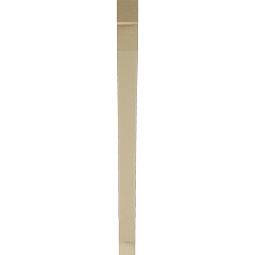 Ekena Millwork - BKTUR035X44X48THR05RCPR - Timberthane Faux Wood Thorton Style Bracket, Block Ends, 3 1/2"W x 44"D x 48"H, Primed Tan