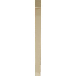 Ekena Millwork - BKTUR035X46X46THR05RCPR - Timberthane Faux Wood Thorton Style Bracket, Block Ends, 3 1/2"W x 46"D x 46"H, Primed Tan