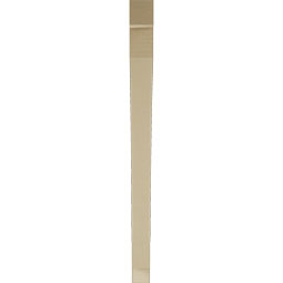 Ekena Millwork - BKTUR035X48X48THR05RCPR - Timberthane Faux Wood Thorton Style Bracket, Block Ends, 3 1/2"W x 48"D x 48"H, Primed Tan