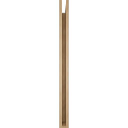 Ekena Millwork - BKTUR035X48X48THR05RCPR - Timberthane Faux Wood Thorton Style Bracket, Block Ends, 3 1/2"W x 48"D x 48"H, Primed Tan