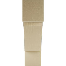 Ekena Millwork - BKTUR055X20X20THR05RCPR - Timberthane Faux Wood Thorton Style Bracket, Block Ends, 5 1/2"W x 20"D x 20"H, Primed Tan