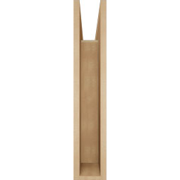 Ekena Millwork - BKTUR055X22X30THR05RCPR - Timberthane Faux Wood Thorton Style Bracket, Block Ends, 5 1/2"W x 22"D x 30"H, Primed Tan