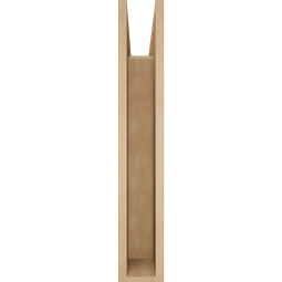 Ekena Millwork - BKTUR055X22X34THR05RCPR - Timberthane Faux Wood Thorton Style Bracket, Block Ends, 5 1/2"W x 22"D x 34"H, Primed Tan