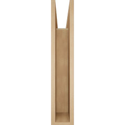 Ekena Millwork - BKTUR055X26X30THR05RCPR - Timberthane Faux Wood Thorton Style Bracket, Block Ends, 5 1/2"W x 26"D x 30"H, Primed Tan