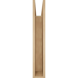 Ekena Millwork - BKTUR055X26X34THR05RCPR - Timberthane Faux Wood Thorton Style Bracket, Block Ends, 5 1/2"W x 26"D x 34"H, Primed Tan
