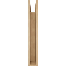 Ekena Millwork - BKTUR055X26X38THR05RCPR - Timberthane Faux Wood Thorton Style Bracket, Block Ends, 5 1/2"W x 26"D x 38"H, Primed Tan