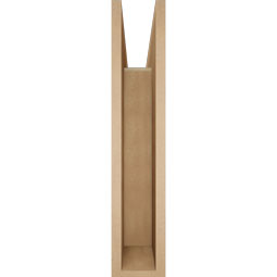 Ekena Millwork - BKTUR055X28X28THR05RCPR - Timberthane Faux Wood Thorton Style Bracket, Block Ends, 5 1/2"W x 28"D x 28"H, Primed Tan