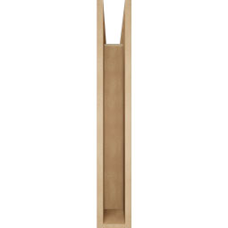 Ekena Millwork - BKTUR055X28X36THR05RCPR - Timberthane Faux Wood Thorton Style Bracket, Block Ends, 5 1/2"W x 28"D x 36"H, Primed Tan