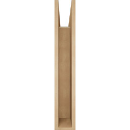 Ekena Millwork - BKTUR055X30X34THR05RCPR - Timberthane Faux Wood Thorton Style Bracket, Block Ends, 5 1/2"W x 30"D x 34"H, Primed Tan