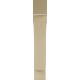 Ekena Millwork - BKTUR055X30X36THR05RCPR - Timberthane Faux Wood Thorton Style Bracket, Block Ends, 5 1/2"W x 30"D x 36"H, Primed Tan