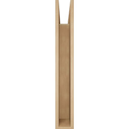 Ekena Millwork - BKTUR055X30X38THR05RCPR - Timberthane Faux Wood Thorton Style Bracket, Block Ends, 5 1/2"W x 30"D x 38"H, Primed Tan