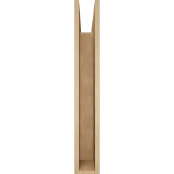Ekena Millwork - BKTUR055X32X38THR05RCPR - Timberthane Faux Wood Thorton Style Bracket, Block Ends, 5 1/2"W x 32"D x 38"H, Primed Tan