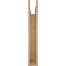 Ekena Millwork - BKTUR055X34X34THR05RCPR - Timberthane Faux Wood Thorton Style Bracket, Block Ends, 5 1/2"W x 34"D x 34"H, Primed Tan