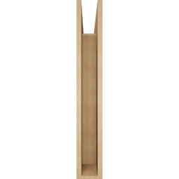 Ekena Millwork - BKTUR055X34X38THR05RCPR - Timberthane Faux Wood Thorton Style Bracket, Block Ends, 5 1/2"W x 34"D x 38"H, Primed Tan