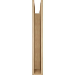 Ekena Millwork - BKTUR055X34X40THR05RCPR - Timberthane Faux Wood Thorton Style Bracket, Block Ends, 5 1/2"W x 34"D x 40"H, Primed Tan