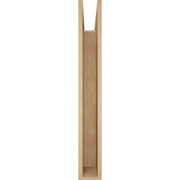 Ekena Millwork - BKTUR055X34X42THR05RCPR - Timberthane Faux Wood Thorton Style Bracket, Block Ends, 5 1/2"W x 34"D x 42"H, Primed Tan