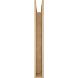 Ekena Millwork - BKTUR055X34X46THR05RCPR - Timberthane Faux Wood Thorton Style Bracket, Block Ends, 5 1/2"W x 34"D x 46"H, Primed Tan