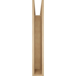 Ekena Millwork - BKTUR055X36X36THR05RCPR - Timberthane Faux Wood Thorton Style Bracket, Block Ends, 5 1/2"W x 36"D x 36"H, Primed Tan