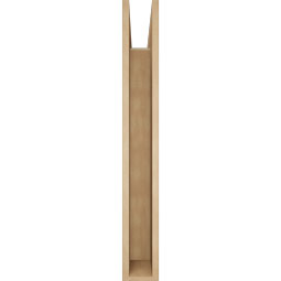 Ekena Millwork - BKTUR055X36X42THR05RCPR - Timberthane Faux Wood Thorton Style Bracket, Block Ends, 5 1/2"W x 36"D x 42"H, Primed Tan