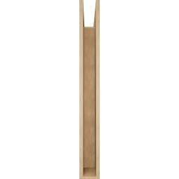 Ekena Millwork - BKTUR055X36X48THR05RCPR - Timberthane Faux Wood Thorton Style Bracket, Block Ends, 5 1/2"W x 36"D x 48"H, Primed Tan