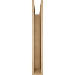 Ekena Millwork - BKTUR055X38X38THR05RCPR - Timberthane Faux Wood Thorton Style Bracket, Block Ends, 5 1/2"W x 38"D x 38"H, Primed Tan