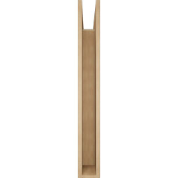 Ekena Millwork - BKTUR055X38X44THR05RCPR - Timberthane Faux Wood Thorton Style Bracket, Block Ends, 5 1/2"W x 38"D x 44"H, Primed Tan