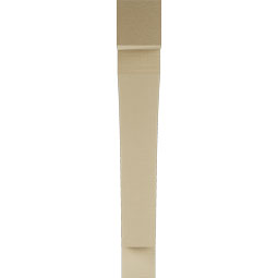 Ekena Millwork - BKTUR055X40X40THR05RCPR - Timberthane Faux Wood Thorton Style Bracket, Block Ends, 5 1/2"W x 40"D x 40"H, Primed Tan