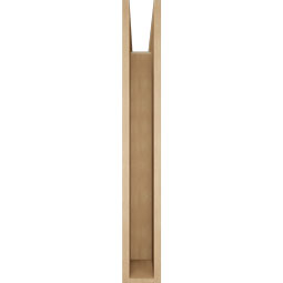 Ekena Millwork - BKTUR055X40X40THR05RCPR - Timberthane Faux Wood Thorton Style Bracket, Block Ends, 5 1/2"W x 40"D x 40"H, Primed Tan