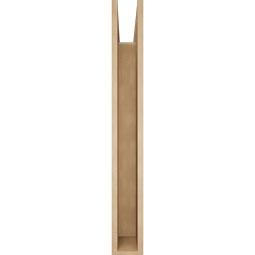Ekena Millwork - BKTUR055X40X44THR05RCPR - Timberthane Faux Wood Thorton Style Bracket, Block Ends, 5 1/2"W x 40"D x 44"H, Primed Tan