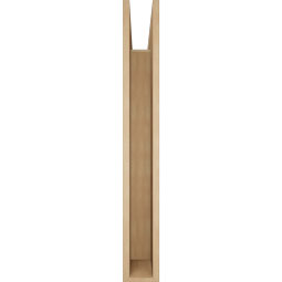 Ekena Millwork - BKTUR055X42X42THR05RCPR - Timberthane Faux Wood Thorton Style Bracket, Block Ends, 5 1/2"W x 42"D x 42"H, Primed Tan