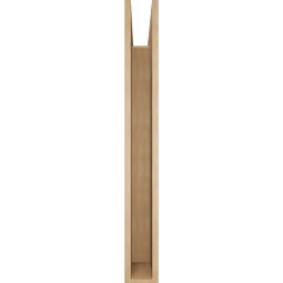 Ekena Millwork - BKTUR055X46X46THR05RCPR - Timberthane Faux Wood Thorton Style Bracket, Block Ends, 5 1/2"W x 46"D x 46"H, Primed Tan