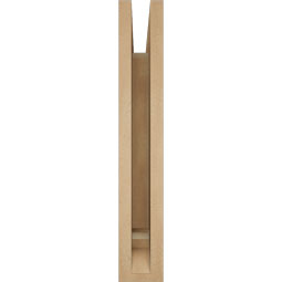 Ekena Millwork - BKTUR035X14X22OLY01RCPR - Timberthane Faux Wood Olympic Style Bracket, Traditional Ends, 3 1/2"W x 14"D x 22"H, Primed Tan
