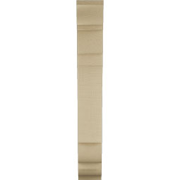 Ekena Millwork - BKTUR035X14X26OLY01RCPR - Timberthane Faux Wood Olympic Style Bracket, Traditional Ends, 3 1/2"W x 14"D x 26"H, Primed Tan