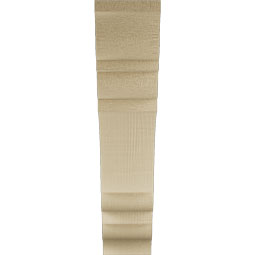 Ekena Millwork - BKTUR035X16X16OLY01RCPR - Timberthane Faux Wood Olympic Style Bracket, Traditional Ends, 3 1/2"W x 16"D x 16"H, Primed Tan