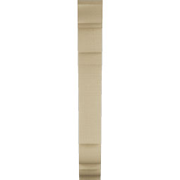 Ekena Millwork - BKTUR035X16X28OLY01RCPR - Timberthane Faux Wood Olympic Style Bracket, Traditional Ends, 3 1/2"W x 16"D x 28"H, Primed Tan