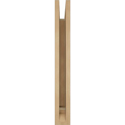 Ekena Millwork - BKTUR035X16X28OLY01RCPR - Timberthane Faux Wood Olympic Style Bracket, Traditional Ends, 3 1/2"W x 16"D x 28"H, Primed Tan