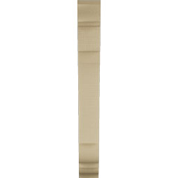 Ekena Millwork - BKTUR035X18X30OLY01RCPR - Timberthane Faux Wood Olympic Style Bracket, Traditional Ends, 3 1/2"W x 18"D x 30"H, Primed Tan