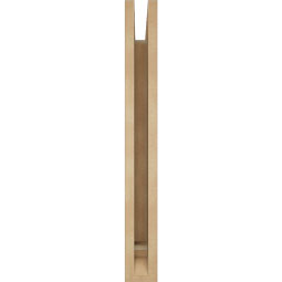 Ekena Millwork - BKTUR035X18X30OLY01RCPR - Timberthane Faux Wood Olympic Style Bracket, Traditional Ends, 3 1/2"W x 18"D x 30"H, Primed Tan