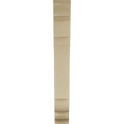 Ekena Millwork - BKTUR035X20X28OLY01RCPR - Timberthane Faux Wood Olympic Style Bracket, Traditional Ends, 3 1/2"W x 20"D x 28"H, Primed Tan