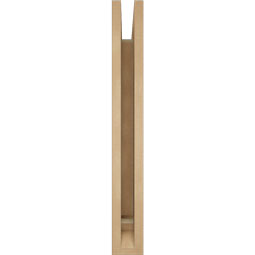Ekena Millwork - BKTUR035X20X28OLY01RCPR - Timberthane Faux Wood Olympic Style Bracket, Traditional Ends, 3 1/2"W x 20"D x 28"H, Primed Tan