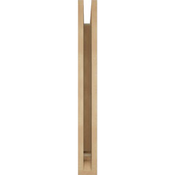 Ekena Millwork - BKTUR035X20X32OLY01RCPR - Timberthane Faux Wood Olympic Style Bracket, Traditional Ends, 3 1/2"W x 20"D x 32"H, Primed Tan