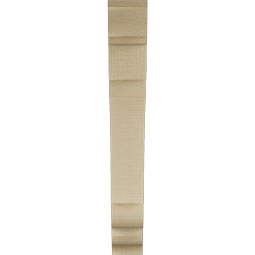 Ekena Millwork - BKTUR035X22X26OLY01RCPR - Timberthane Faux Wood Olympic Style Bracket, Traditional Ends, 3 1/2"W x 22"D x 26"H, Primed Tan