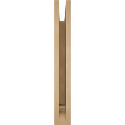 Ekena Millwork - BKTUR035X22X26OLY01RCPR - Timberthane Faux Wood Olympic Style Bracket, Traditional Ends, 3 1/2"W x 22"D x 26"H, Primed Tan