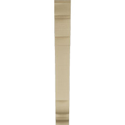 Ekena Millwork - BKTUR035X22X30OLY01RCPR - Timberthane Faux Wood Olympic Style Bracket, Traditional Ends, 3 1/2"W x 22"D x 30"H, Primed Tan