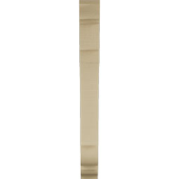 Ekena Millwork - BKTUR035X22X34OLY01RCPR - Timberthane Faux Wood Olympic Style Bracket, Traditional Ends, 3 1/2"W x 22"D x 34"H, Primed Tan