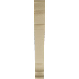 Ekena Millwork - BKTUR035X24X28OLY01RCPR - Timberthane Faux Wood Olympic Style Bracket, Traditional Ends, 3 1/2"W x 24"D x 28"H, Primed Tan