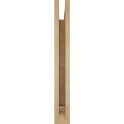 Ekena Millwork - BKTUR035X24X28OLY01RCPR - Timberthane Faux Wood Olympic Style Bracket, Traditional Ends, 3 1/2"W x 24"D x 28"H, Primed Tan