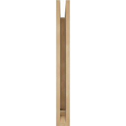 Ekena Millwork - BKTUR035X24X32OLY01RCPR - Timberthane Faux Wood Olympic Style Bracket, Traditional Ends, 3 1/2"W x 24"D x 32"H, Primed Tan