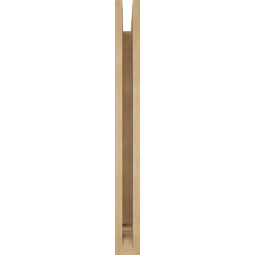Ekena Millwork - BKTUR035X24X36OLY01RCPR - Timberthane Faux Wood Olympic Style Bracket, Traditional Ends, 3 1/2"W x 24"D x 36"H, Primed Tan